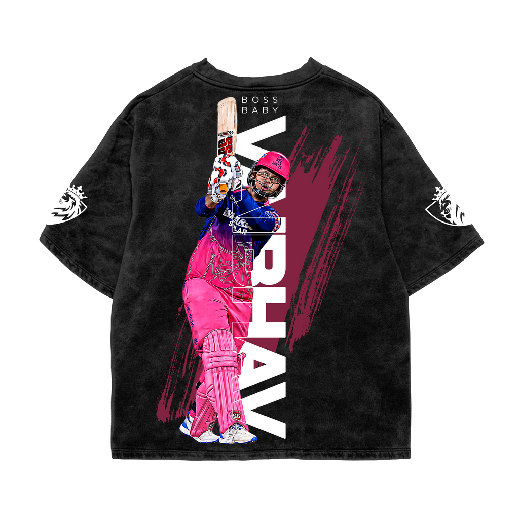 Boss Baby Acid Wash Oversized Tee