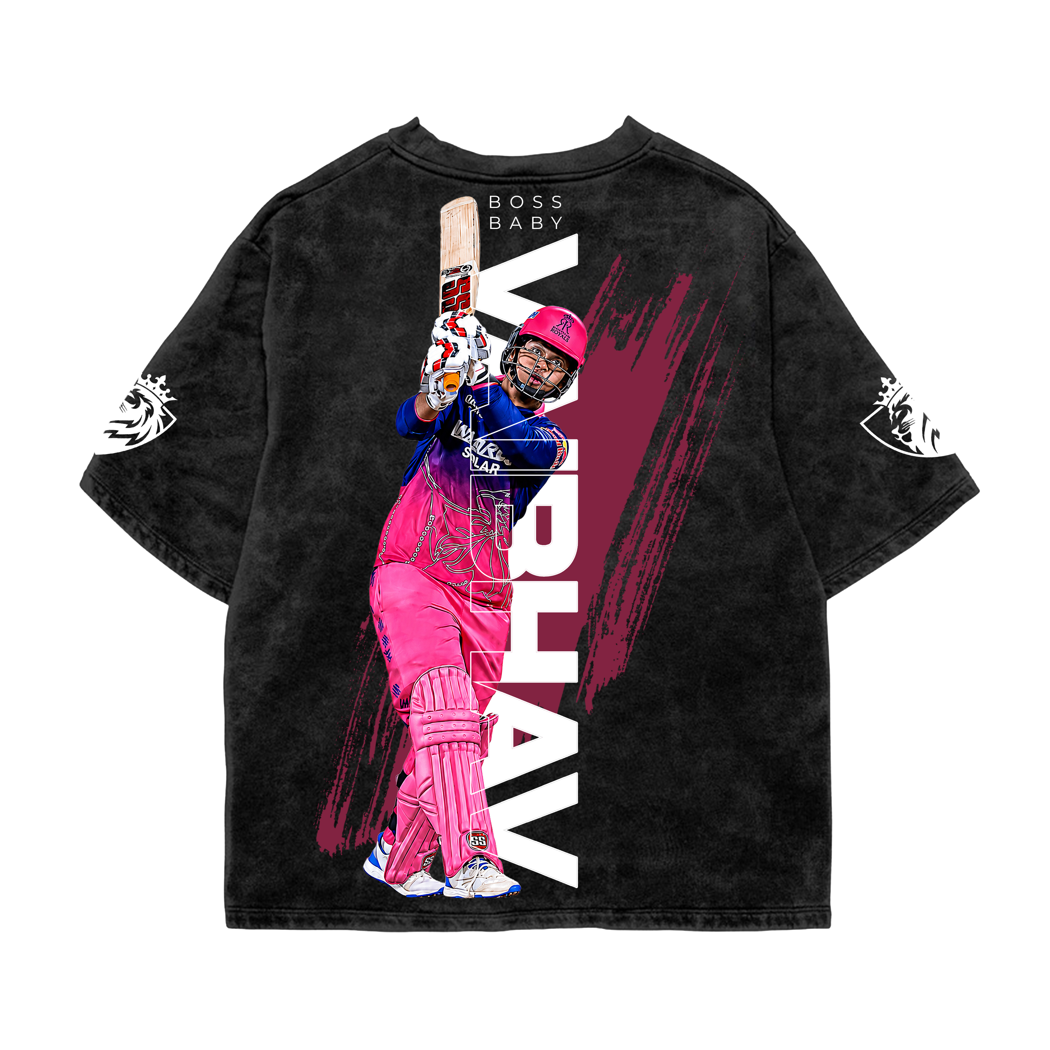Boss Baby Acid Wash Oversized Tee