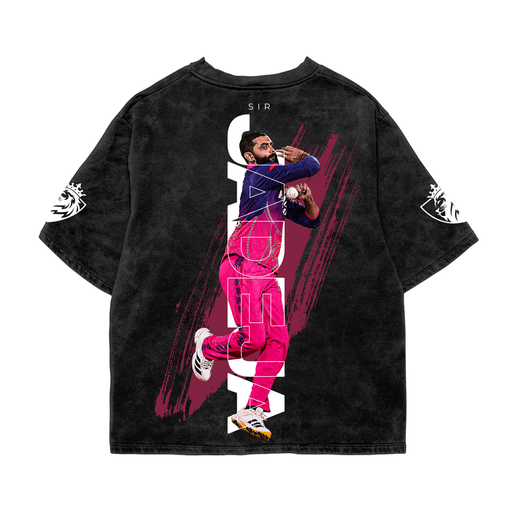 Spin King Acid Wash Oversized Tee