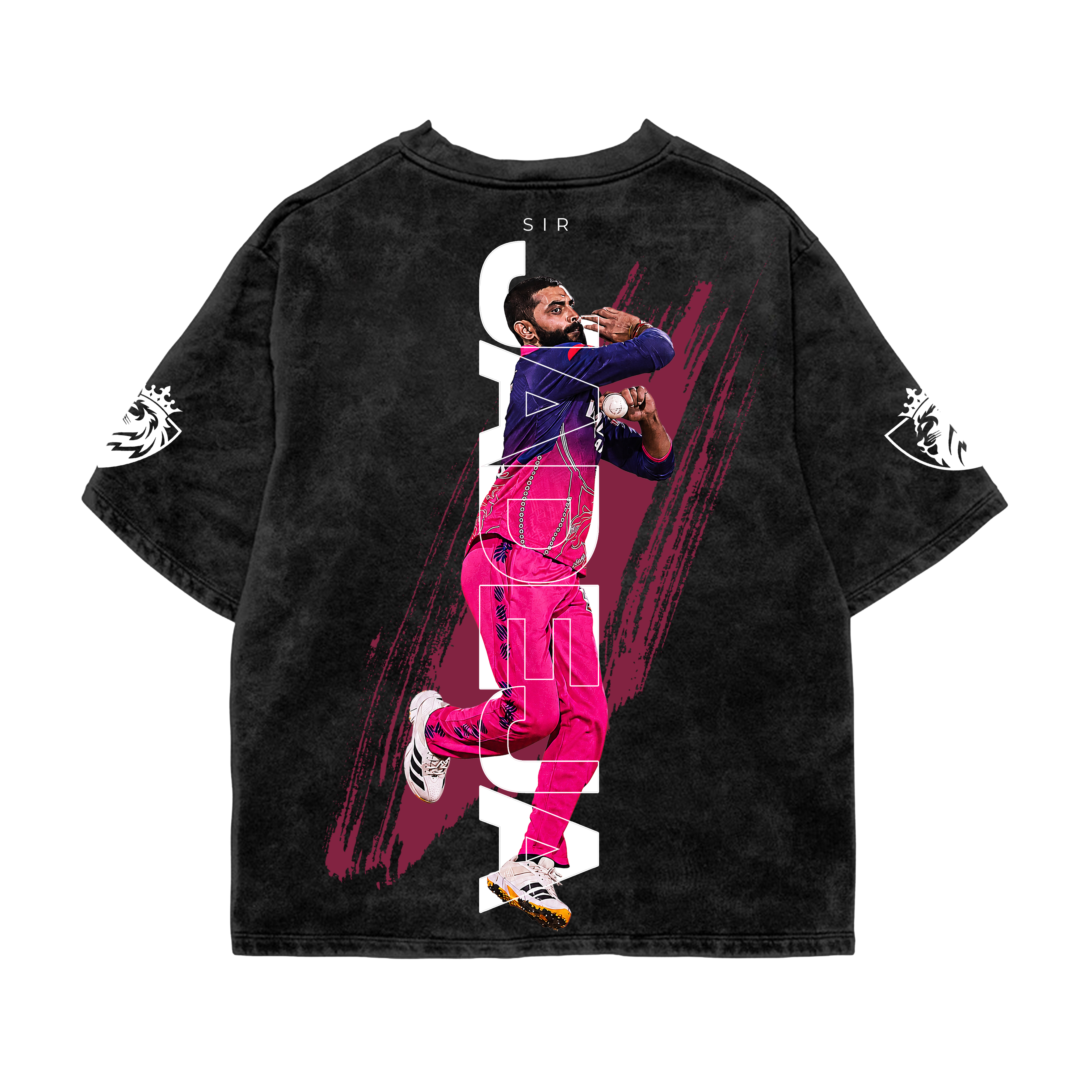 Spin King Acid Wash Oversized Tee