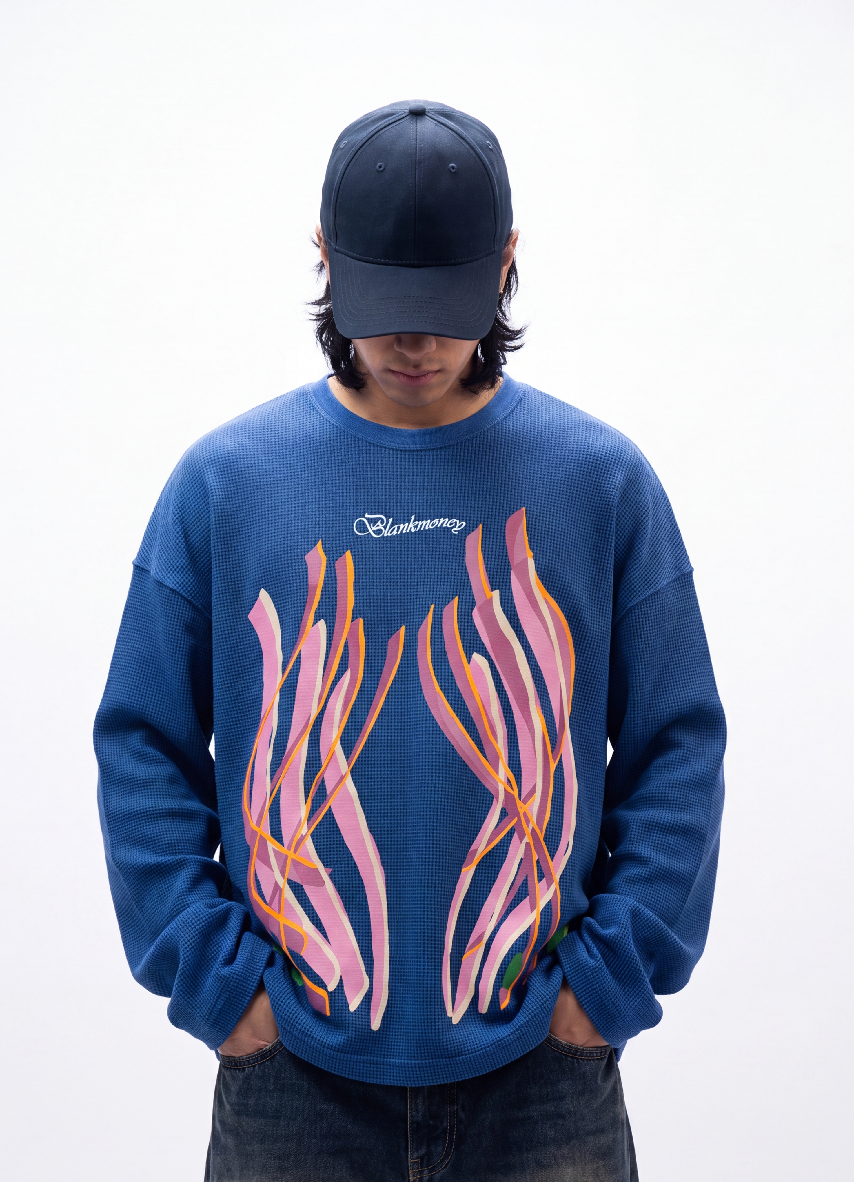Deep Sea Coral Waffle Knit Tshirt