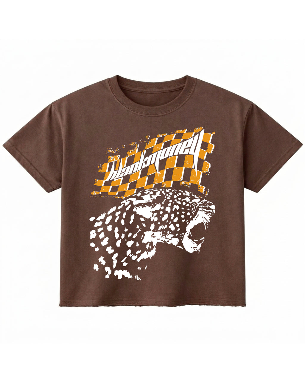 Brown Boxy Fit T-shirt Front Design