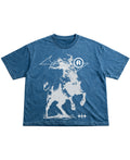 Denim Wash Boxy Fit T-shirt Front Design